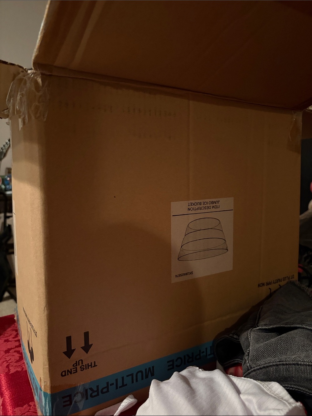 Mystery box of clothes